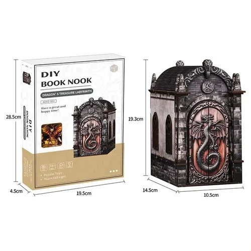 Dragon's Treasure Labyrinth Book Nook DIY 3D Puzzle [AH02-002]