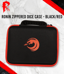 Ronin Zippered Dice Case - Black/Red - BE-002