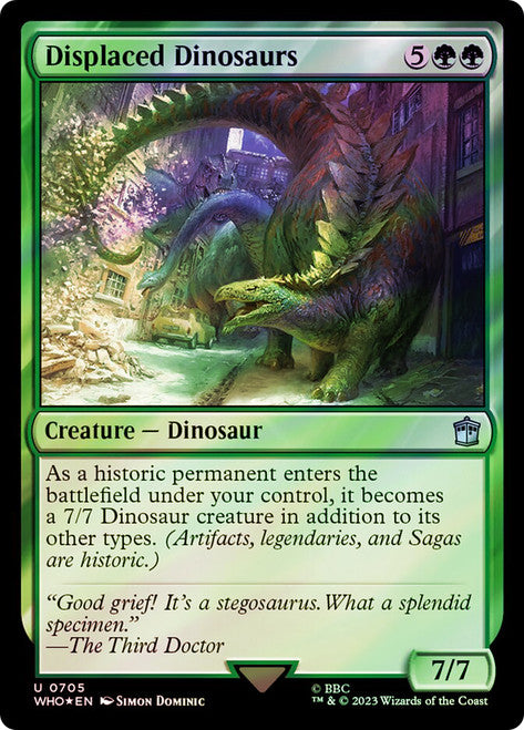 Displaced Dinosaurs (Surge Foil) [Doctor Who]