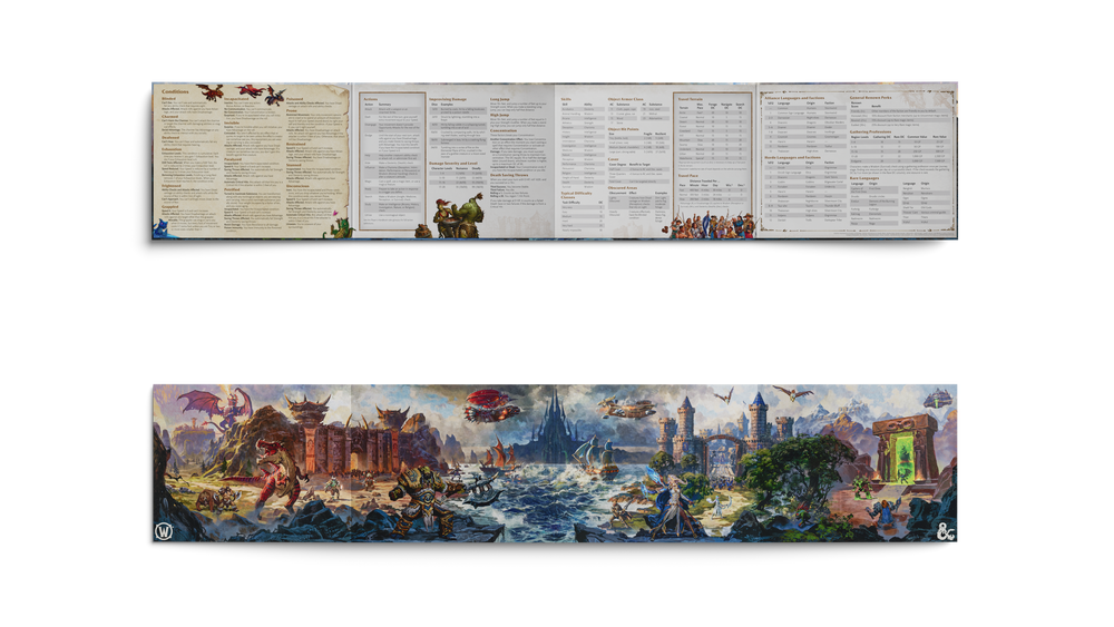D&D World of Warcraft - Dungeon Masters Screen - PRE-ORDER 17 NOV - LOCAL PICK UP ONLY