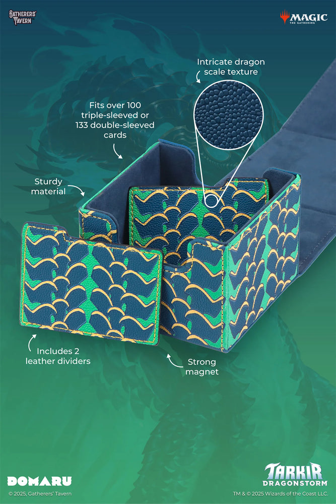 Gatherers Tavern - Tarkir Dragonstorm - Teval Domaru 133+ Deck Box