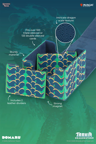 Gatherers Tavern - Tarkir Dragonstorm - Teval Domaru 133+ Deck Box