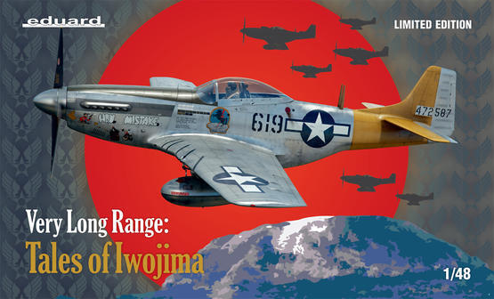 1/48 US WWII fighter P-51D, VERY LONG RANGE: Tales of Iwojima Limited edition