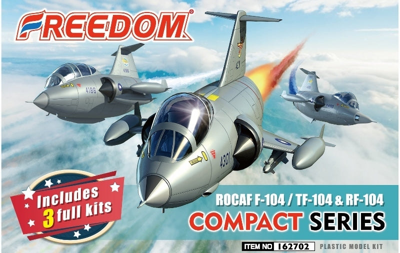 Freedom Models Egg F104/TF104/RF104 (Includes 3 Kits) Plastic Model Kit