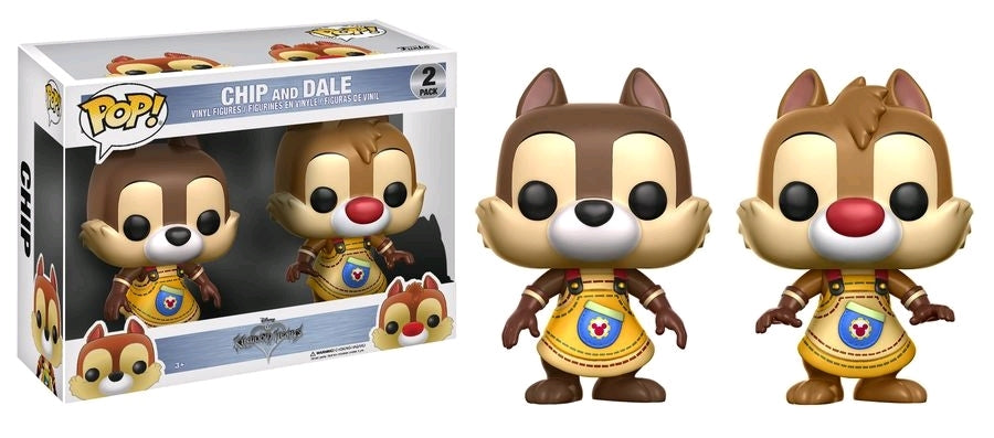 Chip and Dale 2 Pack Kingdom Hearts Pop! Vinyl PRE-OWNED