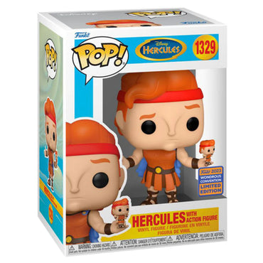 Hercules with action figure (2023 Wondrous Convention) #1329 Disney Hercules Pop! Vinyl
