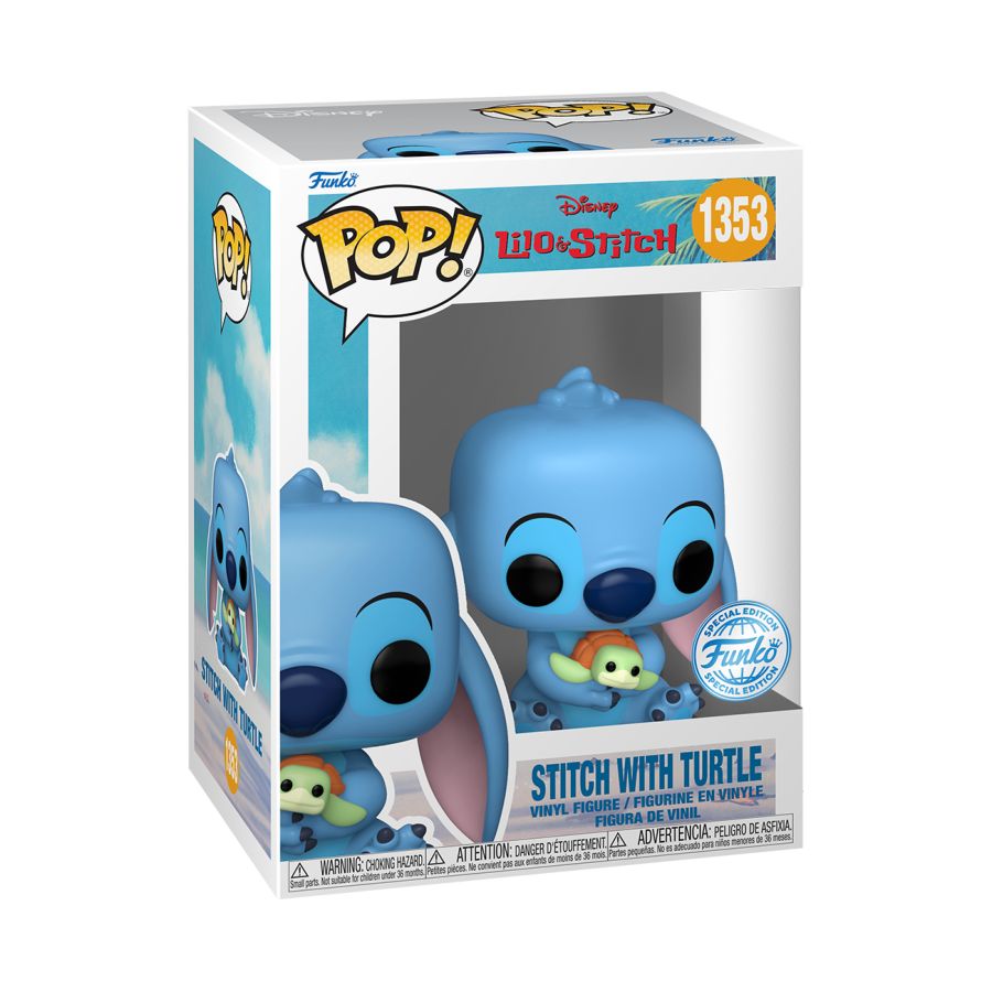 Lilo & Stitch #1353 - Stitch with Turtle Pop! Vinyl