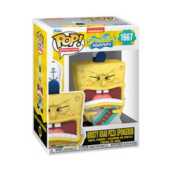 Spongebob: 25th Anniversary -  #1667 Krusty Krab Pizza Spongebob Pop! Vinyl