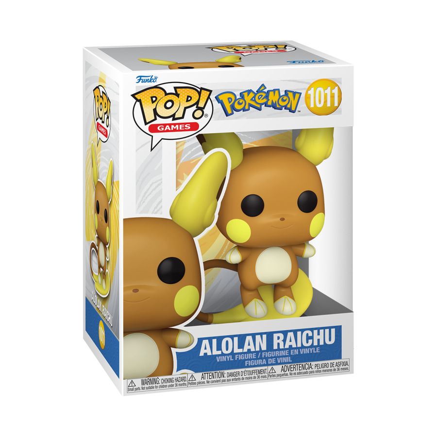 Pokemon #1011 - Alolan Raichu Pop! Vinyl