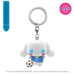 Sanrio - Cinnamoroll (with Soccer Ball) US Exclusive Flocked Pop! Keychain