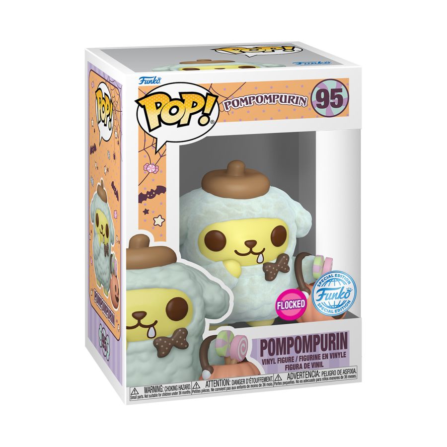 Pompompurin (Halloween) #95 US Exclusive Flocked Sanrio Pop! Vinyl [RS]