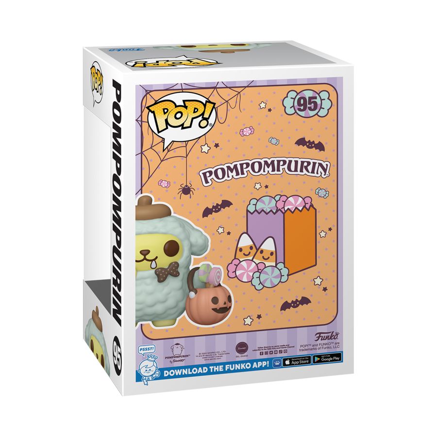 Pompompurin (Halloween) #95 US Exclusive Flocked Sanrio Pop! Vinyl [RS]