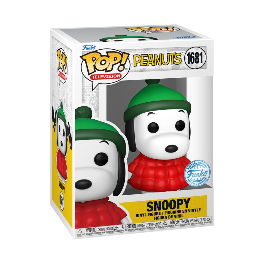 Peanuts #1681 - Snoopy in Coat Pop! Vinyl