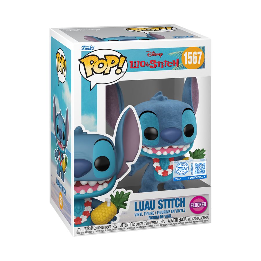 Lilo & Stitch #1567 - Luau Stitch Flocked Pop!
