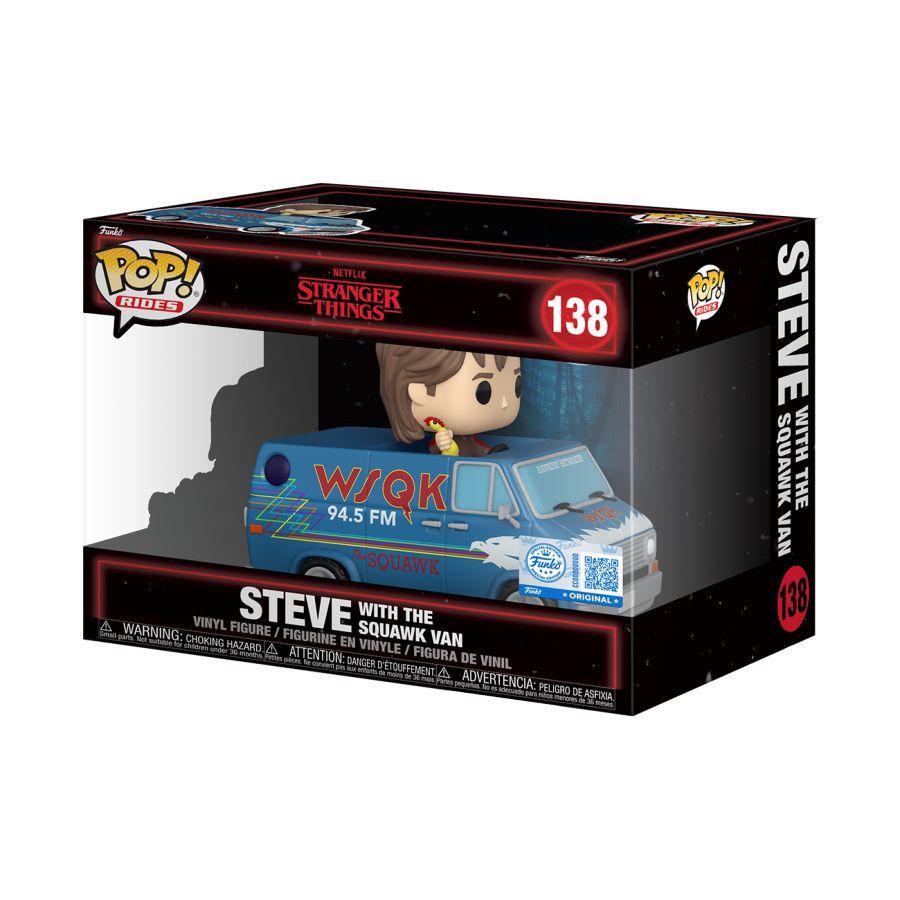 Stranger Things - Steve with Squawk Van US Exclusive Pop! Ride [RS]