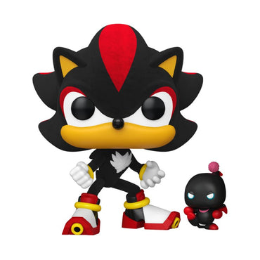 Shadow with Dark Chao, Flocked #1151 Sonic the Hedgehog Pop! Vinyl