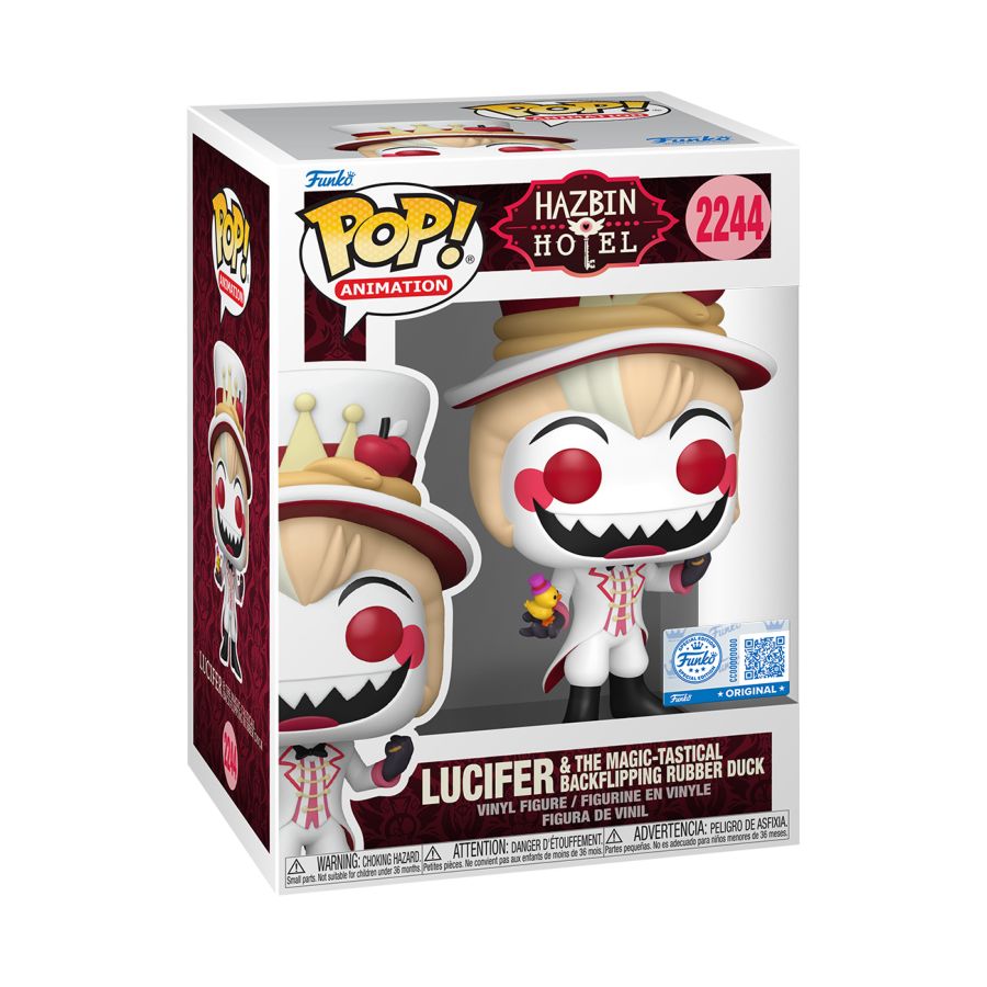 Lucifer & Magic-Tastical Backflipping Rubber Duck #2244 Hazbin Hotel Pop! Vinyl