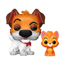 Dodger with Oliver (Diamond Glitter) #1705 Oliver and Company (1988) Pop! Vinyl