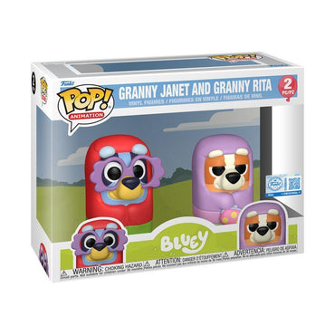 Granny Janet And Granny Rita 2pc/pz - Bluey Pop! Vinyl