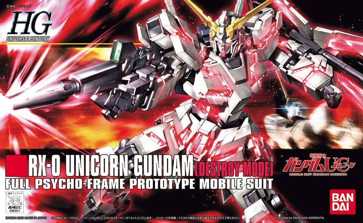 High Grade Unversal Century 1/144 HGUC RX0 UNICORN GUNDAM (DESTROY MODE)