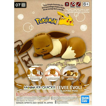 Pokemon Model Kit Quick!! - Eevee (Sleeping Pose) 07