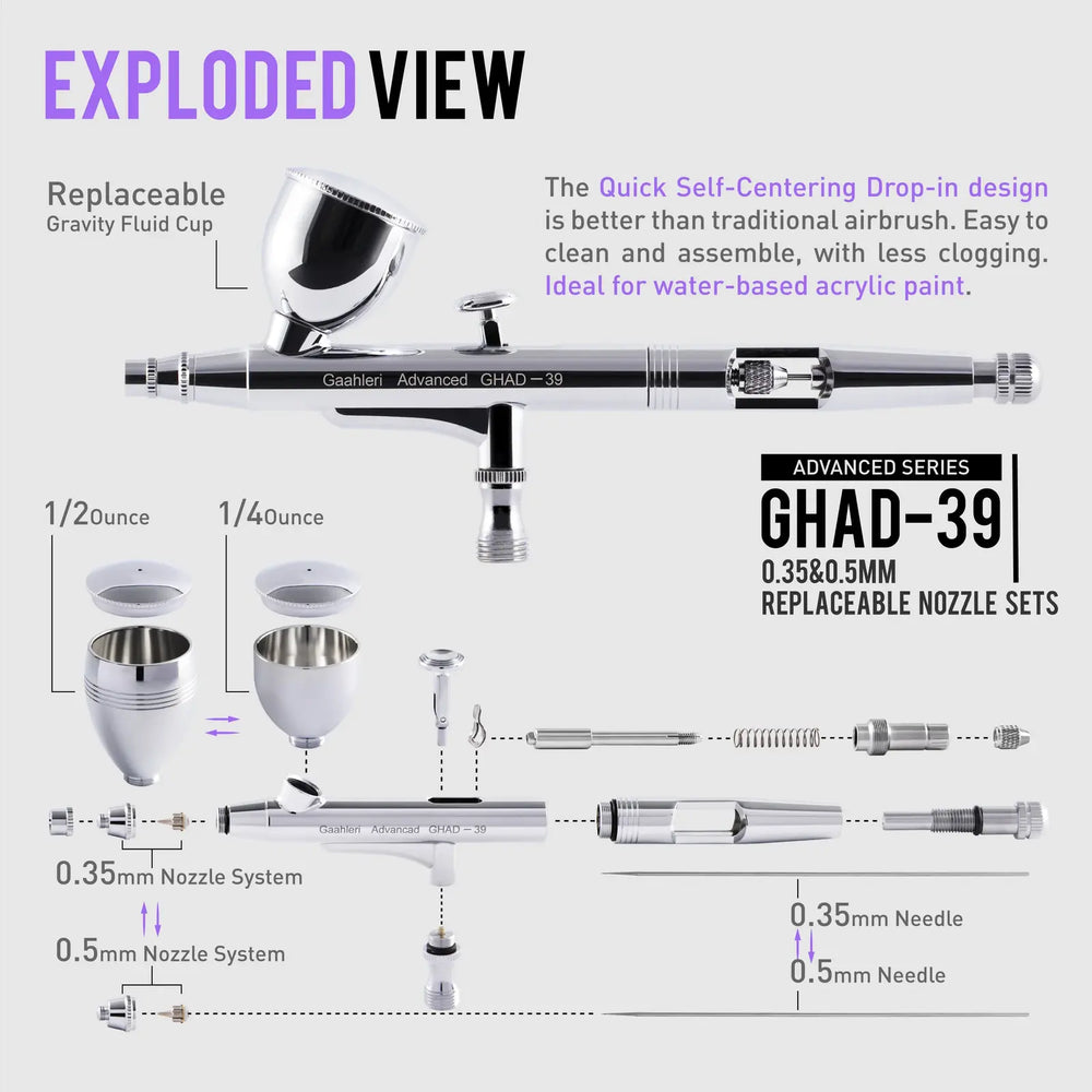 Gaahleri GHAD-39 Advanced Series Airbrush