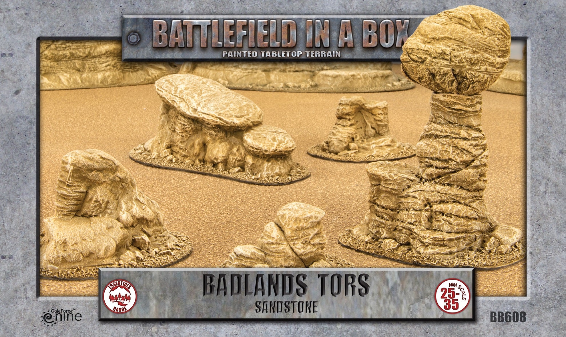 Battlefield in a Box: Badlands Tors - Sandstone (x5)