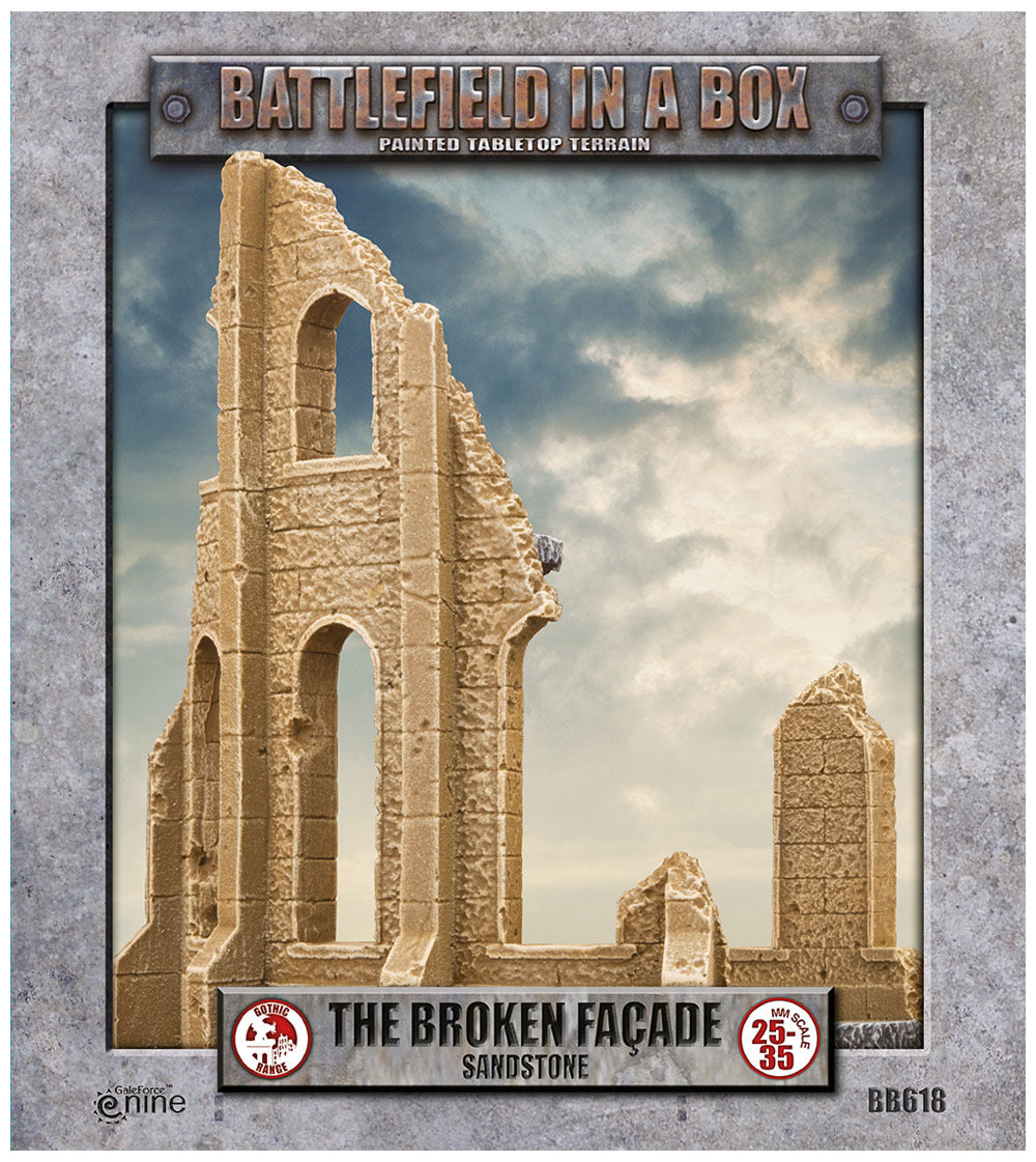 Battlefield in a Box: Gothic Battlefields: Broken Facade - Sandstone (x2)