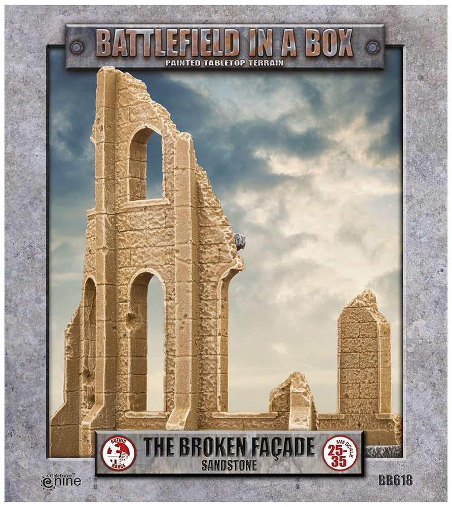 Battlefield in a Box: Gothic Battlefields: Broken Facade - Sandstone (x2)