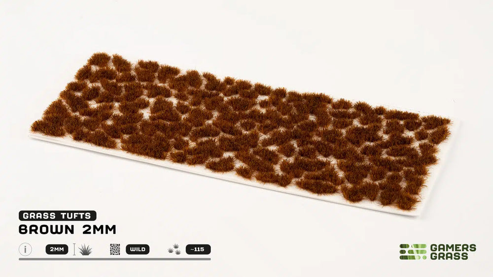 Gamers Grass - Tufts: Brown 2mm
