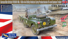 Gecko 1/35 Korean War British FV18001 Mk. 1 80in 4x4 Utility Vehicle Plastic Model Kit