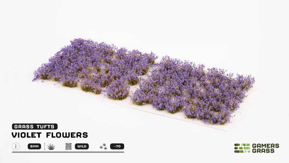Gamers Grass - Tufts: Violet Flowers
