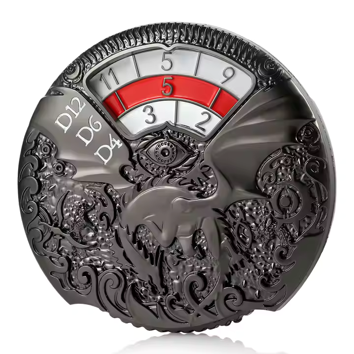 Roulette Spinner Dice - Black and Red - Ronin Games Dice