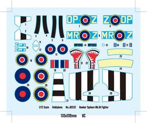 HOBBYBOSS MODELS HAWKER TYPHOON MK IB