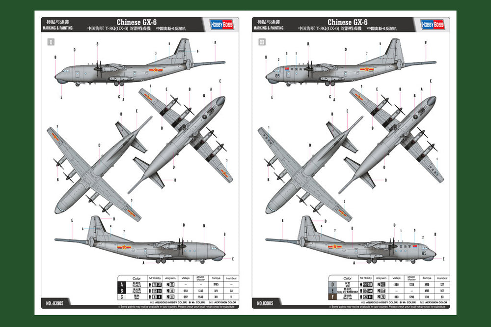 HobbyBoss 1/144 Chinese GX-6 Plastic Model Kit