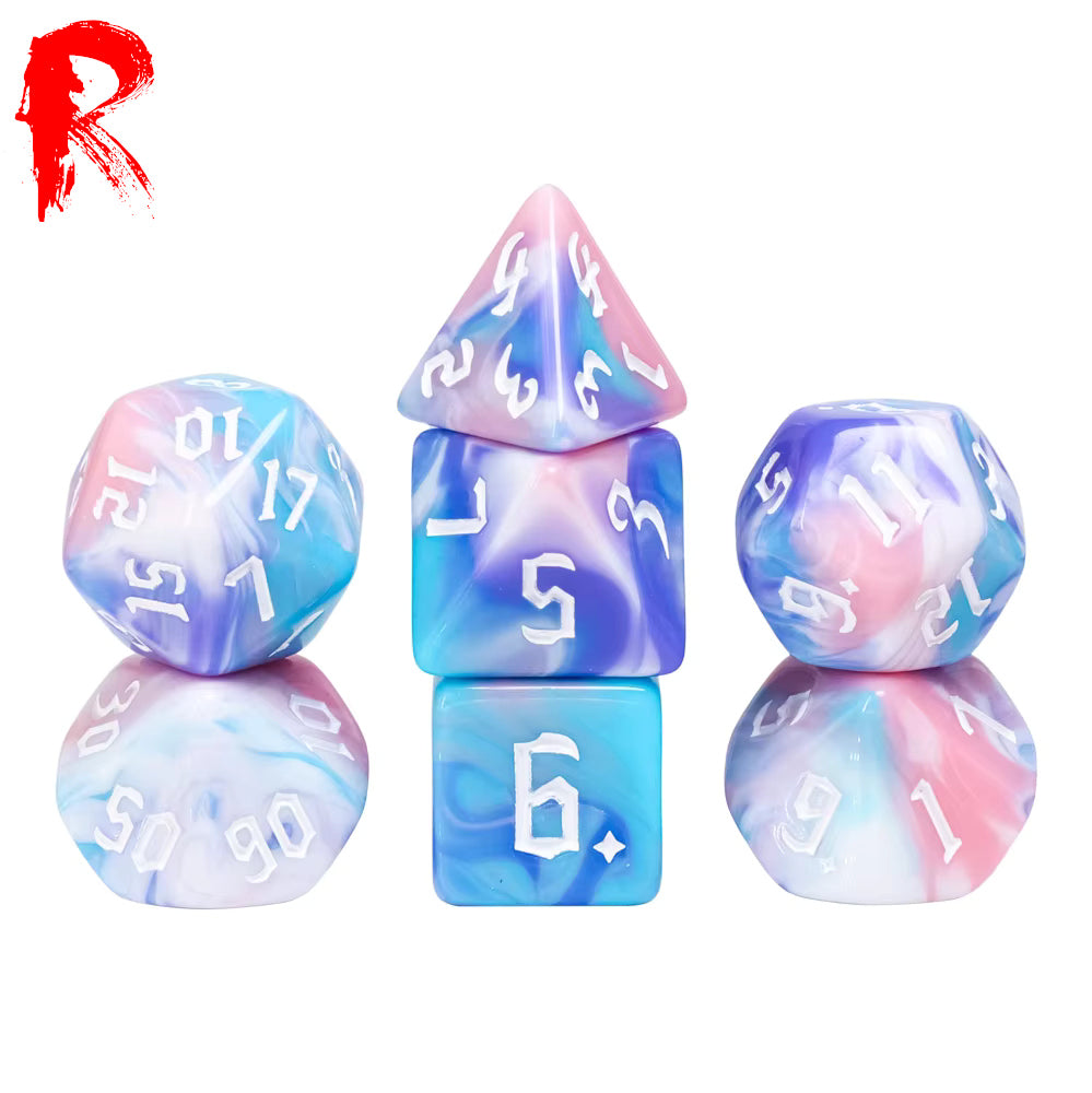 Fairytale - 7-Die RPG Set - Ronin Games Acrylic Dice HDB-90