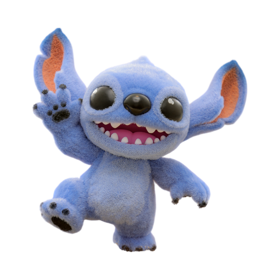 Lilo & Stitch (2025) - Stitch w/Velvet Hair Standing Cosbaby