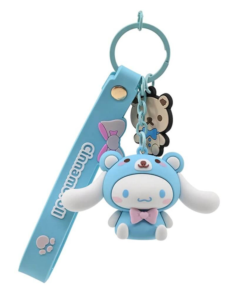 HELLO KITTY - Keychain w/hand strap - Animals (Blue)
