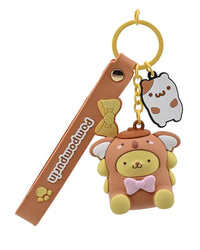 HELLO KITTY - Keychain w/hand strap - Animals (Yellow)