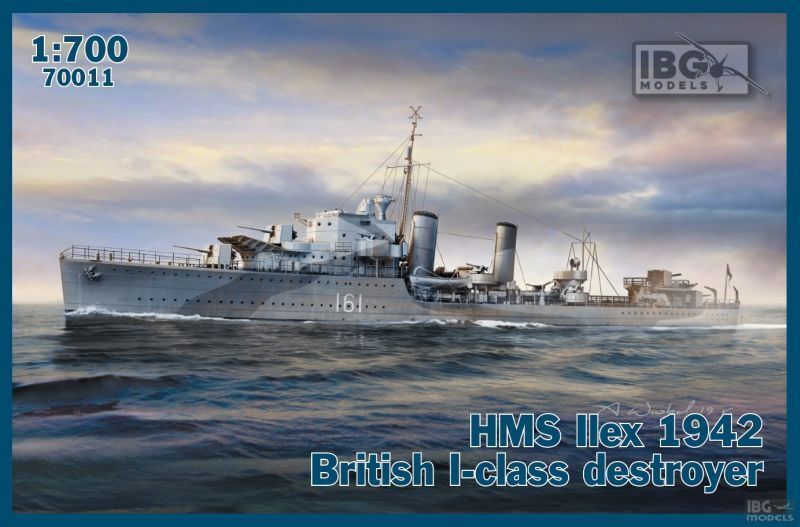1/700 HMS Ilex 1942 British I-class destroyer Plastic Model Kit
