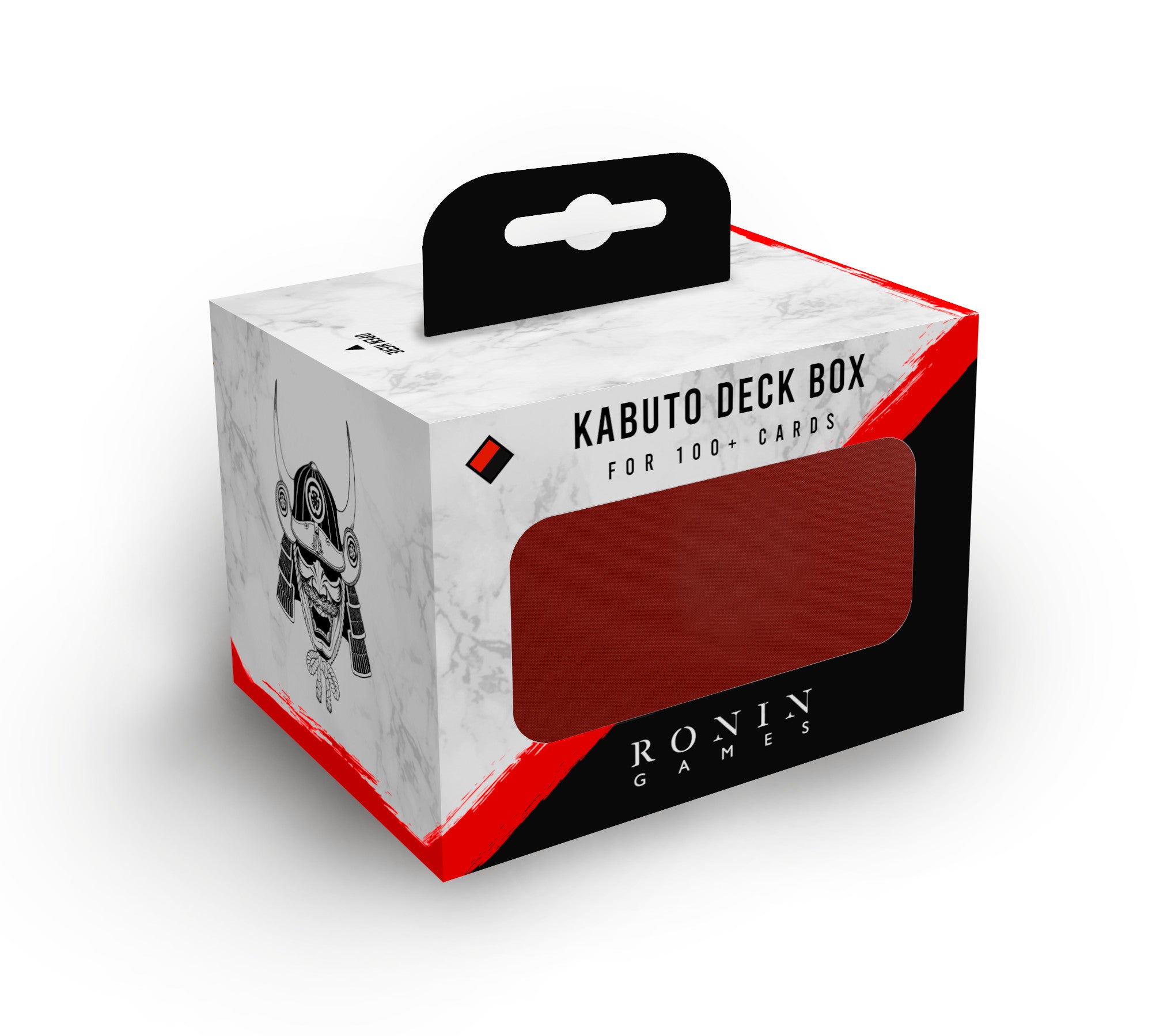 Kabuto 100+ Card Deck Box - Red Black