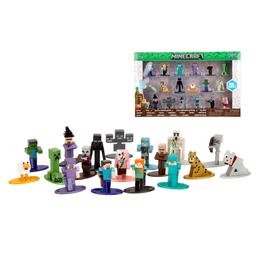 Minecraft - Nano MetalFig 18-Pack