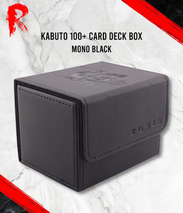 Kabuto 100+ Card Deck Box - Mono Black