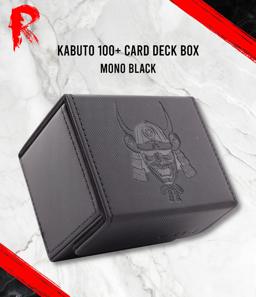 Kabuto 100+ Card Deck Box - Mono Black