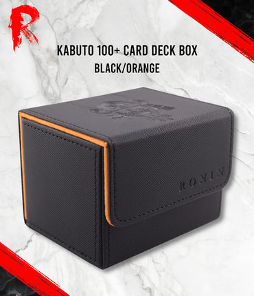 Kabuto 100+ Card Deck Box - Black Orange