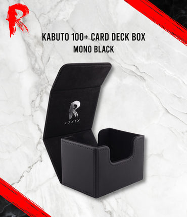 Kabuto 100+ Card Deck Box - Mono Black