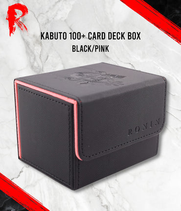 Kabuto 100+ Card Deck Box - Black Pink