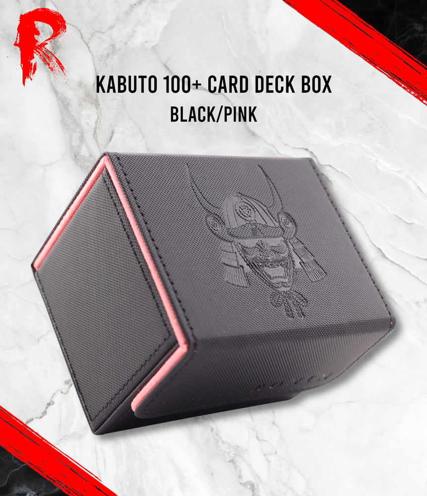 Kabuto 100+ Card Deck Box - Black Pink