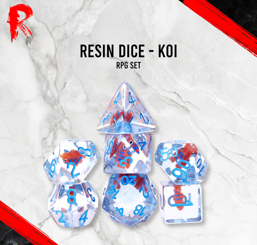 Koi Resin Dice RPG Set - Ronin Games