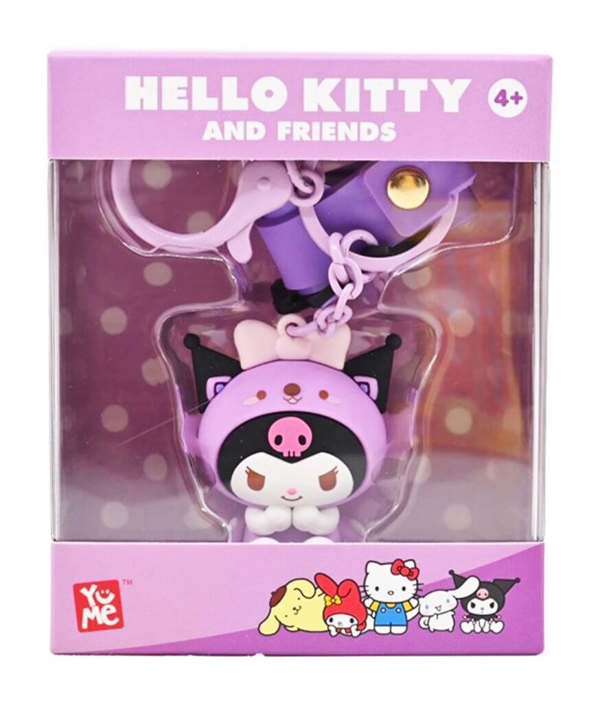 HELLO KITTY - Keychain w/hand strap - Animals (Purple)